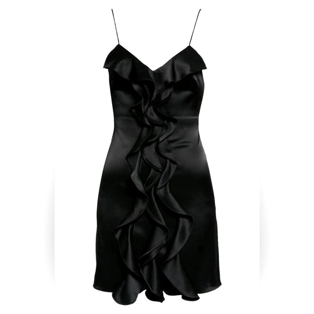 Alice + Olivia Mayer Ruffle Satin